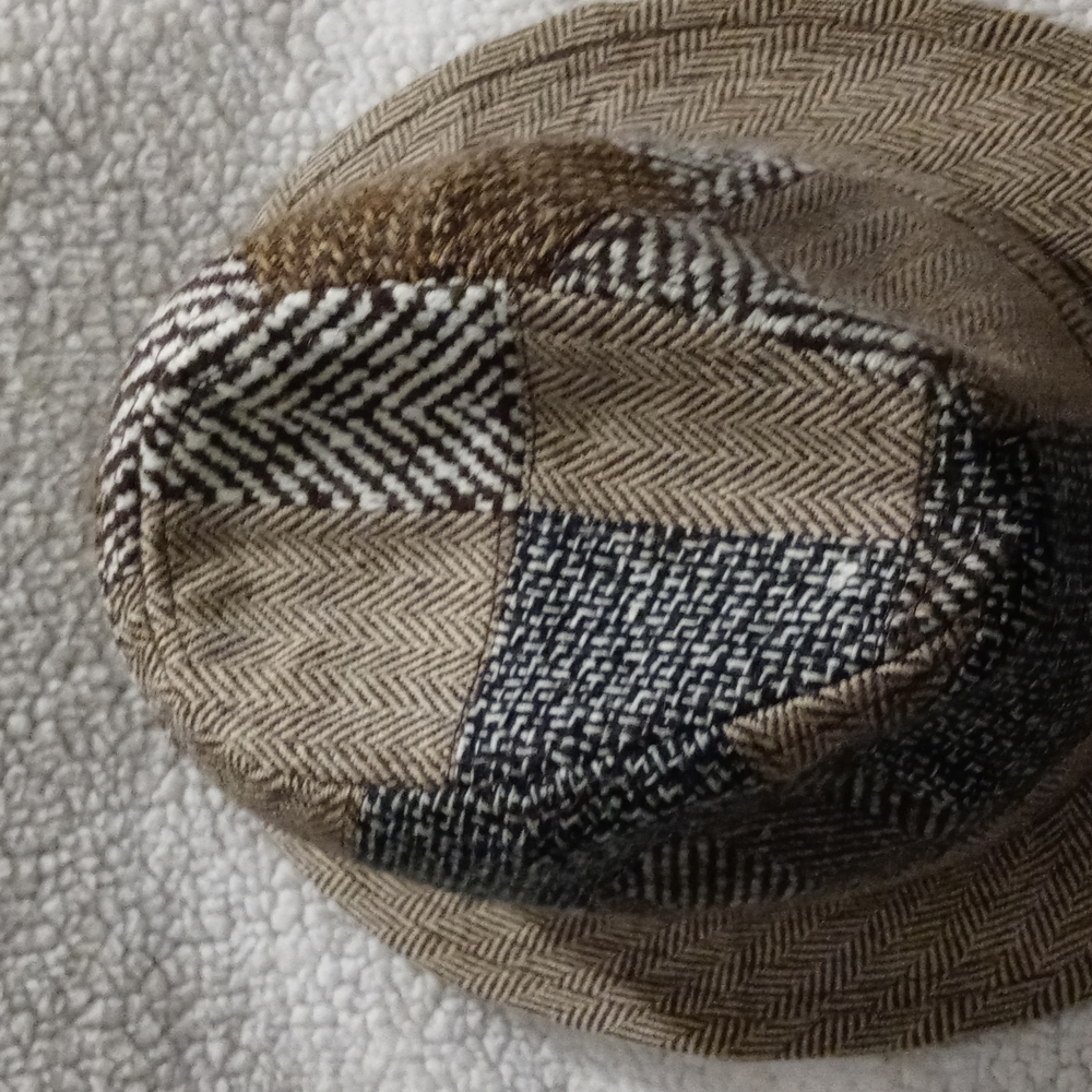 Tweed Patchwork Bucket Hat/Cap - image 4